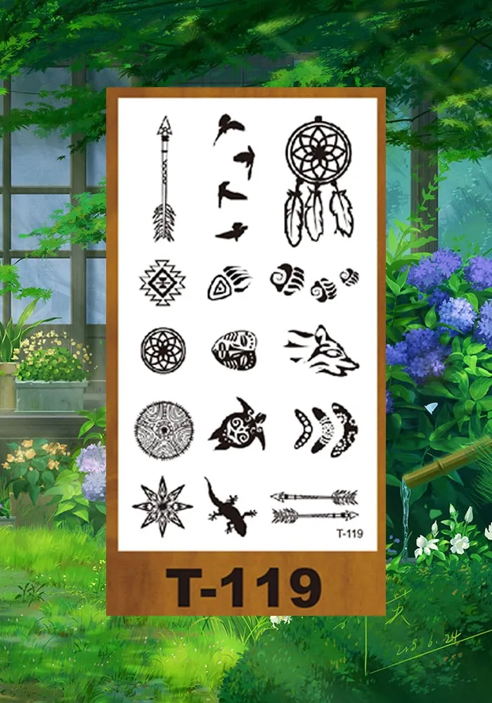 Drop Shipping Small Temporary Tattoo Sticker Small Pattern Rose Flower Owl Swallow Girl Kid Arm Abdomen Neck Ankles Art Tatoo