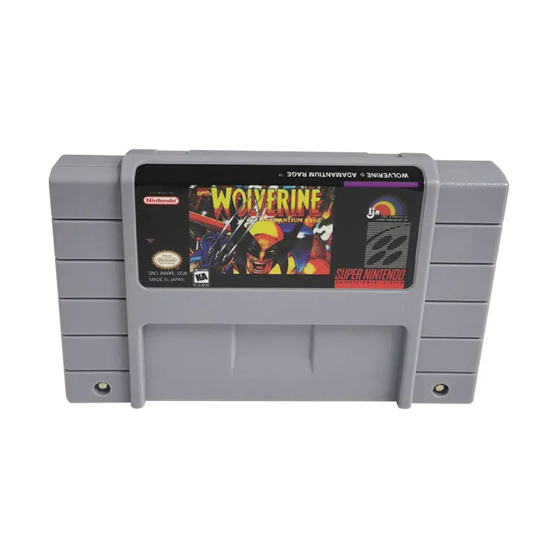 Wolverine: Adamantium Rage SNES For Super Nintendo Entertainment System - 16 Bit US Version Game Cartridge