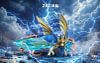 1/20 Scale World Zukan Crowned Sword Zacian & Crowned Shield Zamazenta - Pokemon Statue - Wonder Studio