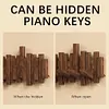 Piano Key Hanger Wall Hanging Porch Wooden Ceative Coat Rack