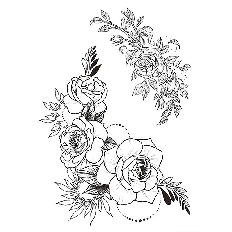 2021 New Fashion Geometry cool Temporary Tattoo Sticker Women Minimalist lines pattern Body Art New Design Fake Men Tattoos