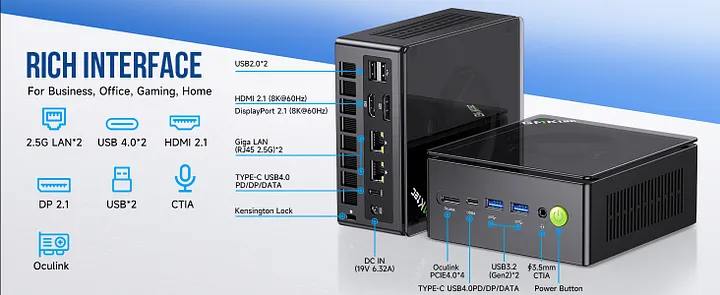 GMKtec GMKtec NucBox K8 Plus Mini PC AMD Ryzen™ 7 8845HS 399.99 GMKtec GMKtec NucBox K8 Plus Mini PC AMD Ryzen™ 7 8845HS 399.99