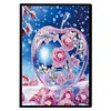(US Local)Special Shaped Crystal Apple 50 Pages Diamond Painting Notebook for Beginners