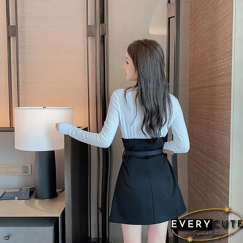 Fashion High Waist Skirt+T-Shirt P11576