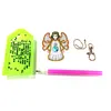 5pcs DIY Full Drill Special Shaped Diamond Painting Angel Fashion Keyring