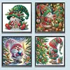 (US Local)4Pack Xmas-Special Shaped Diamond Painting Kit(30x30cm)