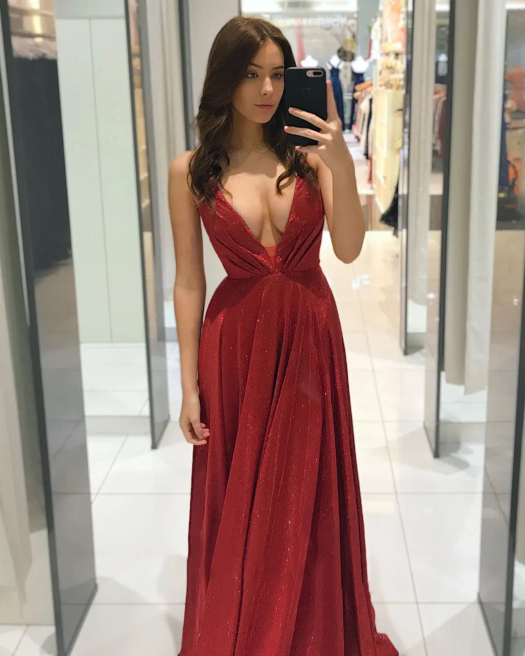 Brownm Sling Sexy Backless Slim Fit Long Dress