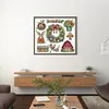Christmas Wreath With Bunny-14CT Stamped Cross Stitch 51*44cm/20.08*17.32in