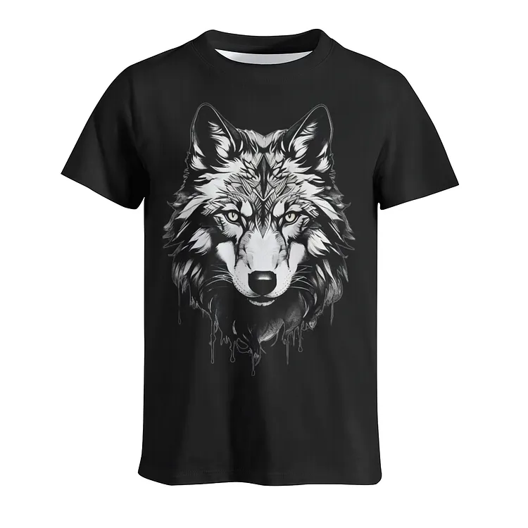 Wolf Shirt Ink Painting