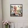 Diamond Painting-DIY Full Round Drill Girl And Dog