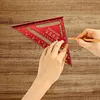 7 Inch Triangle Ruler Aluminum Alloy Metric Imperial Angle Ruler Carpenter Tools
