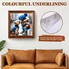 (US Local)Paint By Numbers Kit On Canvas DIY Oil Art Boy Dog Picture Home Decor40x40cm