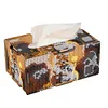 Wooden Colorful Pattern 5D Diamond Painting Tissue Holder Diamond Art Tissue Box
