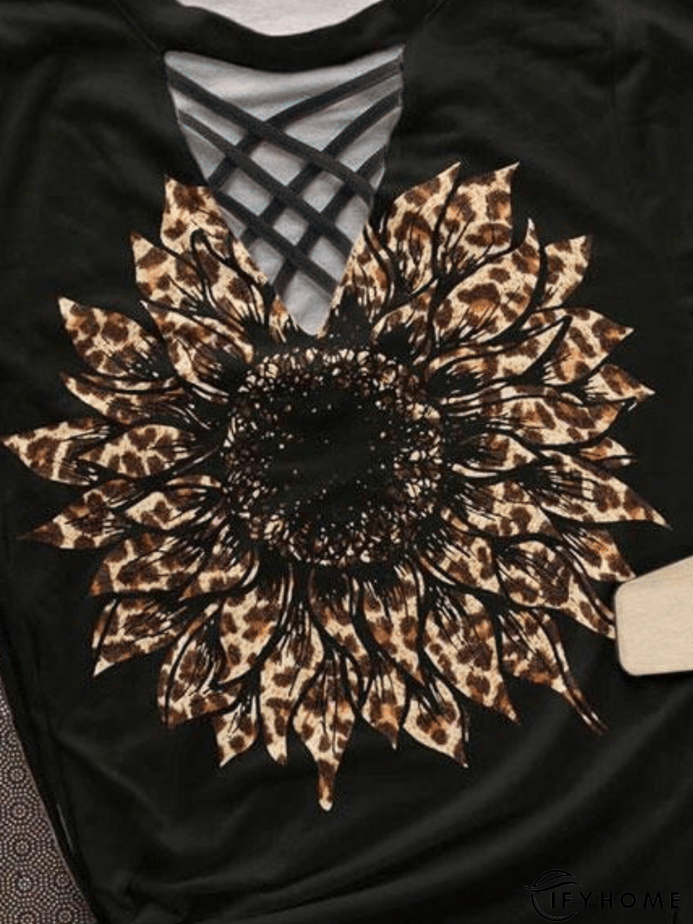Printed Leopard Casual Short Sleeve T-shirt | IFYHOME