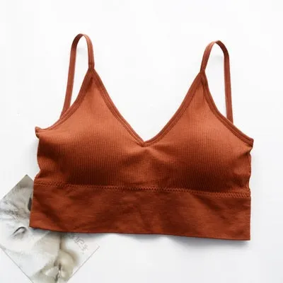 6 Colors Tank Crops Top for Women Underwear Soft Camisole Crop Tops Female Lingerie Camisole Fashion Tube Basic Wear Tanks