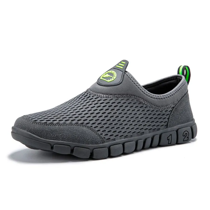 2021 New Aqua Shoes For Men Summer Outdoor Beach Water Shoe Breathable Fishing Wading Upstream Shoes Non-slip Plus Size Sneakers
