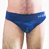 Men's Ice Silk Low - Waist Briefs with Breathable Comfort, Letter Design, Sexy Transparent Pouch for Sports