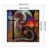 Stained Glass Dragon-11CT Counted Cross Stitch Kit(40*40cm)