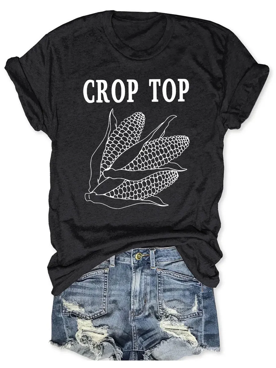 Corn Crop Top T-shirt