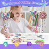 5Pcs DIY Diamond Painting Wind Chimes Crystal Window Suncatcher Craft Set Birthday Gifts Home Garden Decor