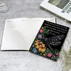 (US Local)DIY Diamond Art Diary Book Journal Notebook 60Pages A5(Dragonfly English Letter)