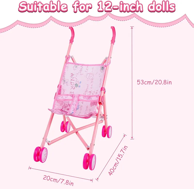 [90Days Lowest Price]For 12&rdquo; Baby Doll Car Gift 4-Set Accessories