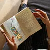 (US Local)3Pcs Special Shaped Food Beverages 5D DIY Diamond Art Book Mark for Home Office