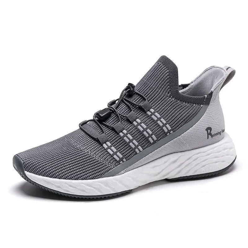 ONEMIX Men Vulcanize Shoes 2019 Breathable Knitted Mesh Reflective Running Sneakers Women Tennis Training Footwear
