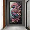 >SALE<5D DIY Full Round Drill Diamond Painting Flowers and Birds Kit Home Decor40x70cm