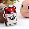 Hamster - Counted Bead Embroidery - Keychain