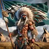 Indians nfl philadelphia eagles-Round drill diamond painting-40*40cm