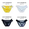 Seamless low waist sexy men's transparent breathable briefs