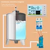 Ultrasonic Water Tank Liquid Level Meter with Temperature Sensor Time Display