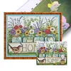 (Counted/Stamped) 11CT/14CT Flower Home - Cross Stitch 50*40cm/19.69*15.75in