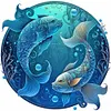 Pisces  Constellations-Paint by Numbers Acrylic Painting 40*40CM