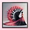 (Counted/Stamped)Piano Girl-11CT Cross Stitch 40*40cm