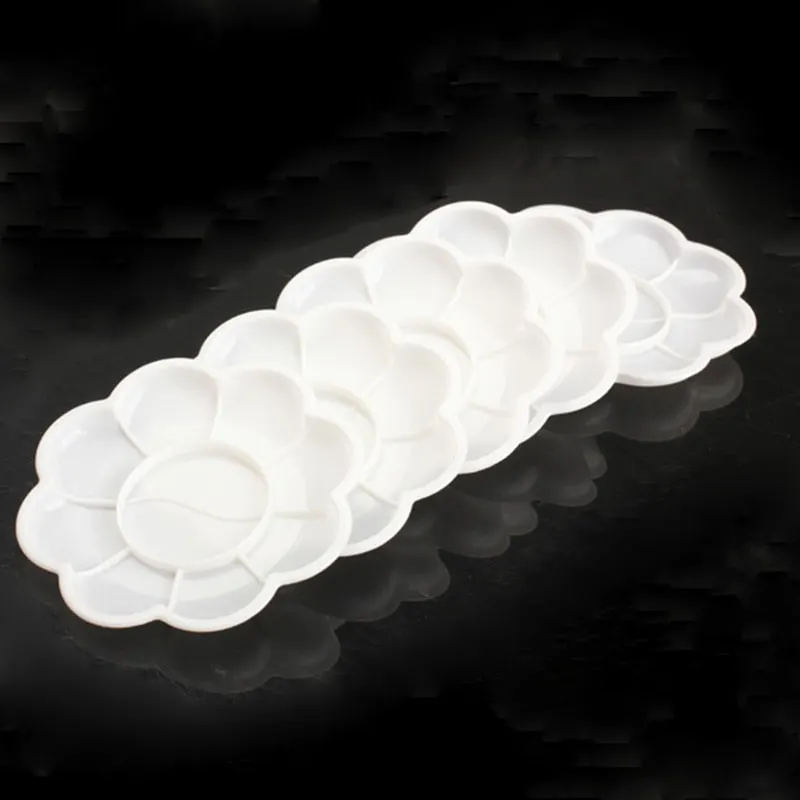 5Pcs Plastic Nail Art Paint Color Mixing Palette Plate Disk Essential Tools SANA889-Nail Inspo