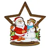 DIY Wooden Double Sided Drills Christmas Crystal Diamond Painting Ornament Special Shaped Kits
