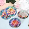 [Upgrade]4Pcs Acrylic Special Shape Lotus DIY Waterproof Diamond Painting Coaster