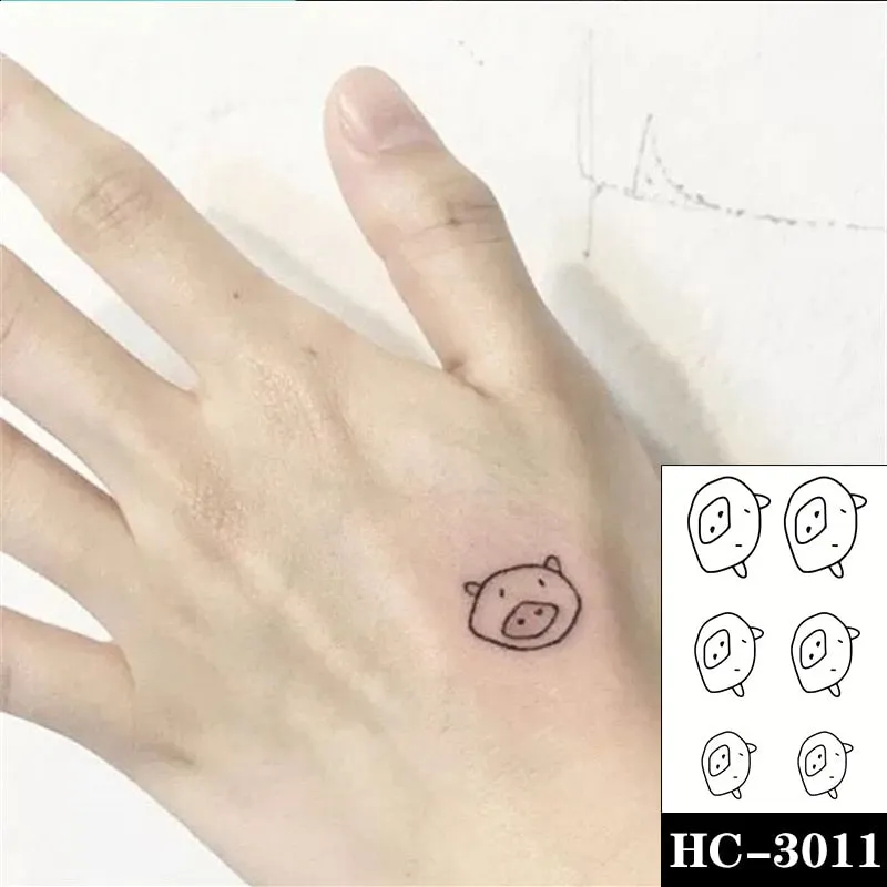 Holding Hands In Love Stickers Hand Heart Tattoo Body Art Makeup Waterproof Temporary Women and Men Fake Tatoo