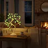 LED Tree Lights with 35 Flowers Decorative Tree Bedside Light USB/Battery Operated Artificial Trees Lamp for Party Spring Tabletop Decoration