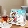 Diamond Painting Owl 2027 Paper Calendar Monthly Flip Tabletop Calendar Kit