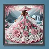 Beauty-Partial Special Shaped Diamond Painting 30*30CM