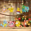 8Pcs DIY Pok&eacute;mon-Diamond Painting Keychain（Double-Sided)