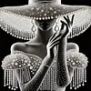 Elegant Hat Lady - Partial Special Shaped Diamond Painting 30*30cm