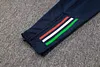 Joyfball 2024/2025 Kids Size Italy Long Zipped Jacket White Soccer Jersey 1:1 Thai Quality 