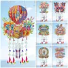 Double Sided Colorful Pattern 5D DIY Crystal Rhinestone Wind Bell Suncatcher Hanging Kits