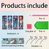(US Local)4Pcs Diamond Painting Bookmarks Diamond Art Bookmarks for Book Lovers (America)