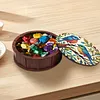 Diamond Painting Snack Box Kit Art Decor Round Snack Box Handmade Art Decoration