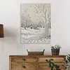 (30x40cm)DIY Pearl Painting Framed Winter Handmade Pearl Material Art Kit Living Room Decor